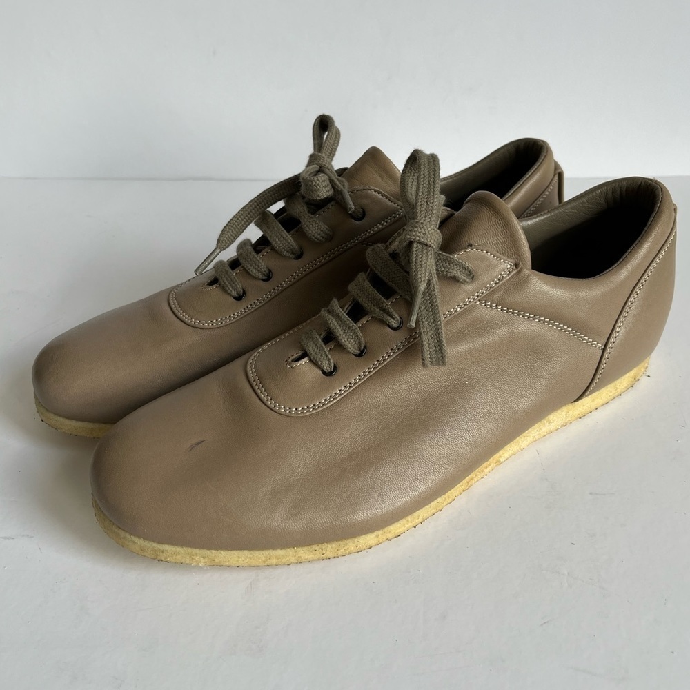Fausto Santini Tan Leather Oxford Sneakers Size 9